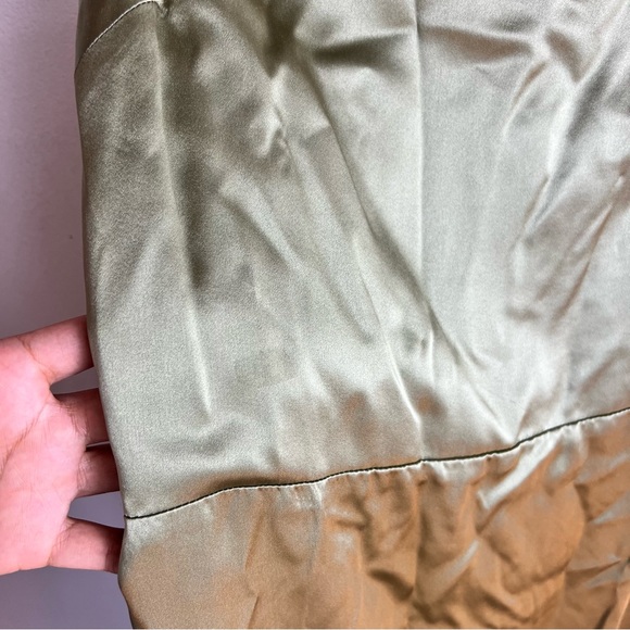 Reformation Oakley Silk Midi Dress in Artichoke - Picture 11 of 11